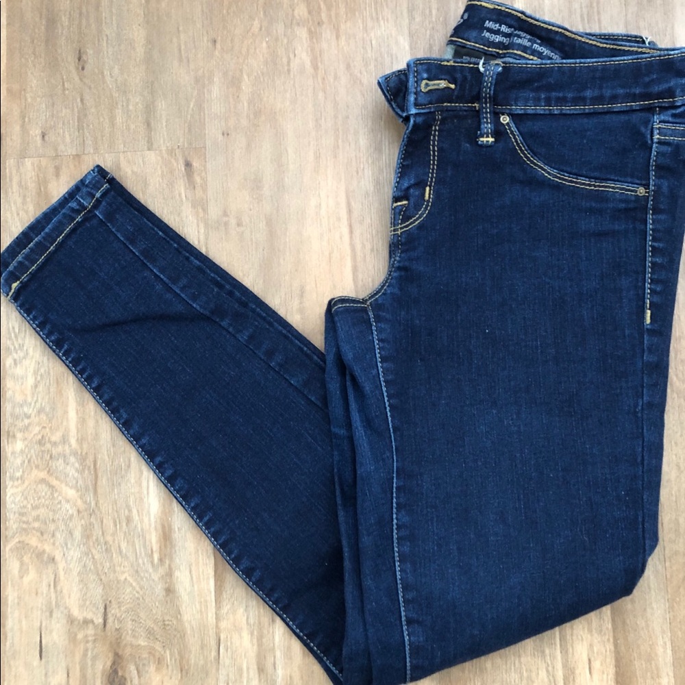 MOSSIMO | Dark Wash Mid Rose Skinny Jean